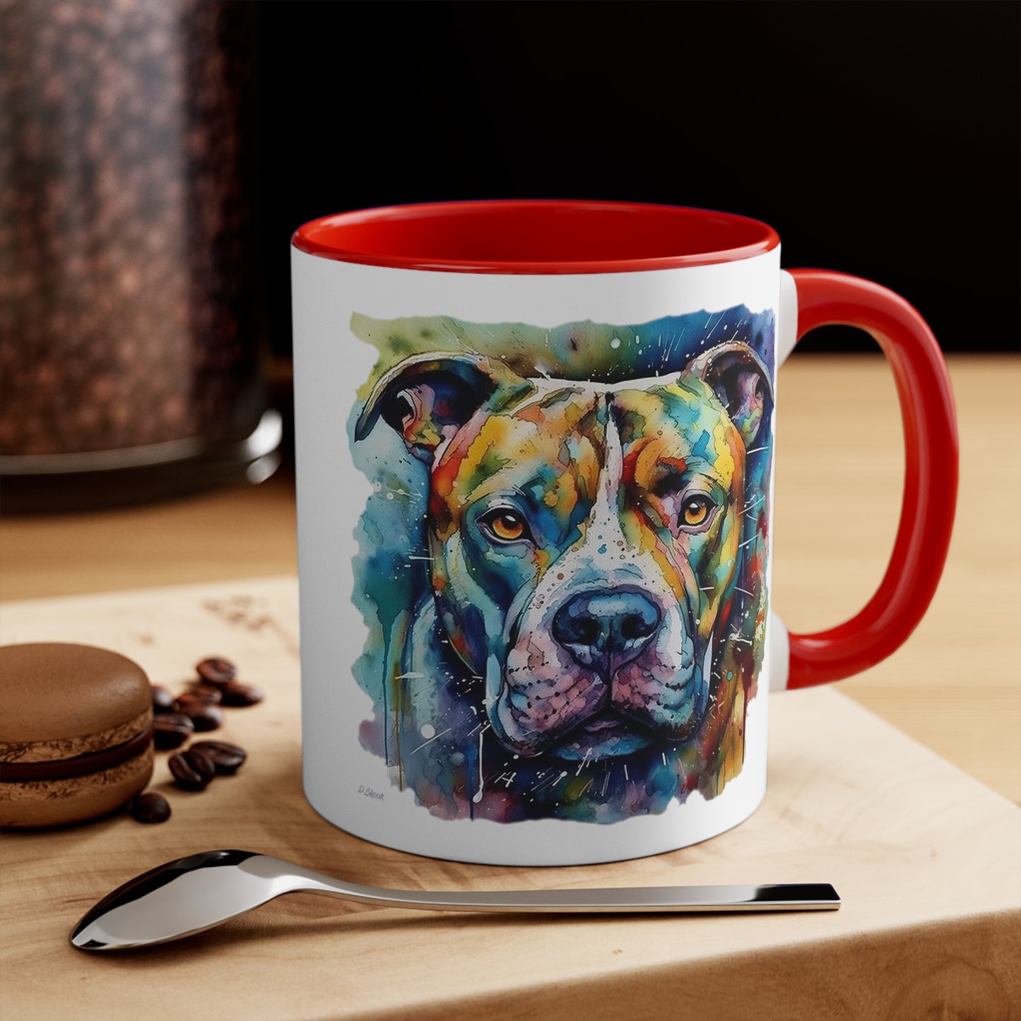 Pitbull 1 Accent Mugs