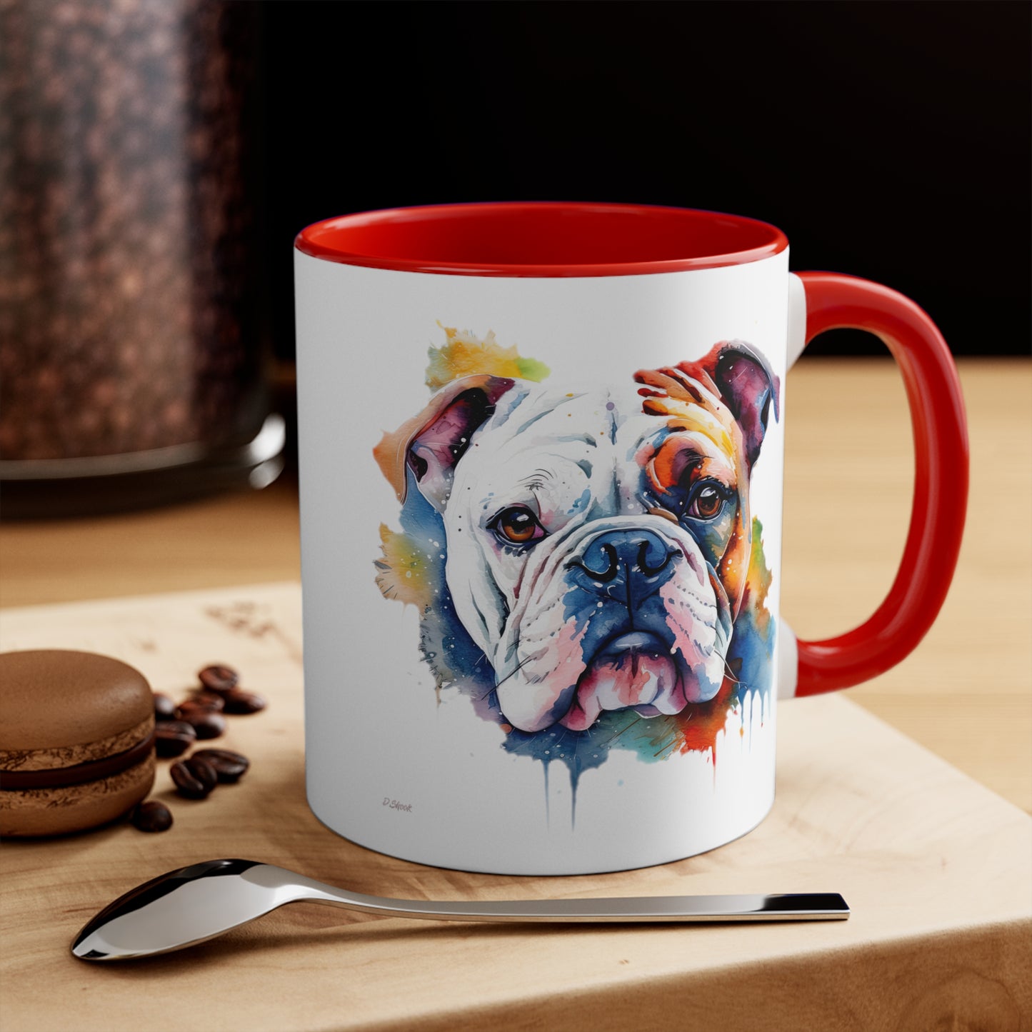 Bulldog 4 Accent Mugs