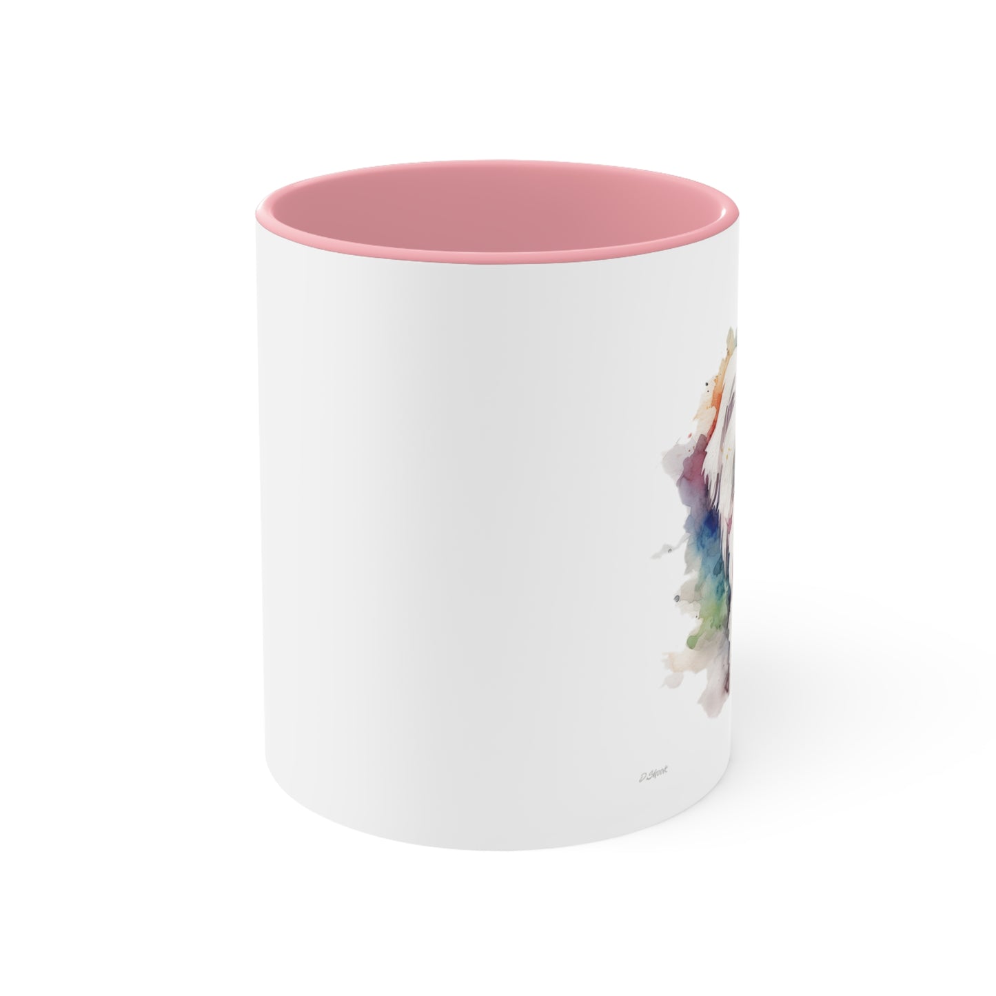 Maltese Dog 2 Accent Mugs
