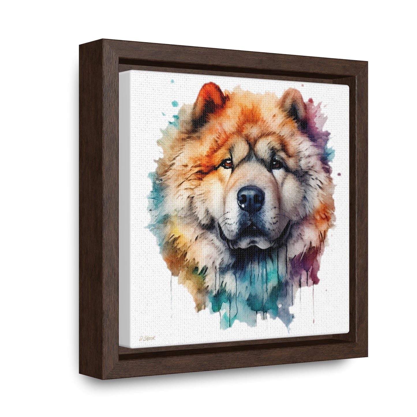 Chow Chow 3 Gallery Canvas Wraps, Square Frame