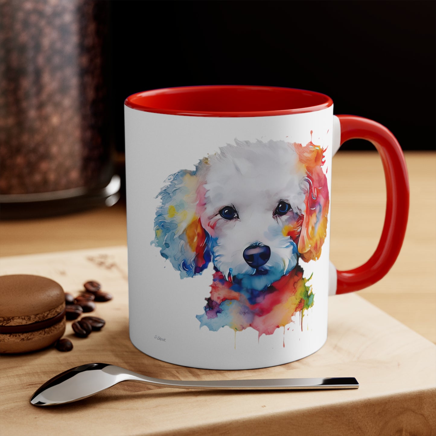 Poodle 8 Accent Mugs