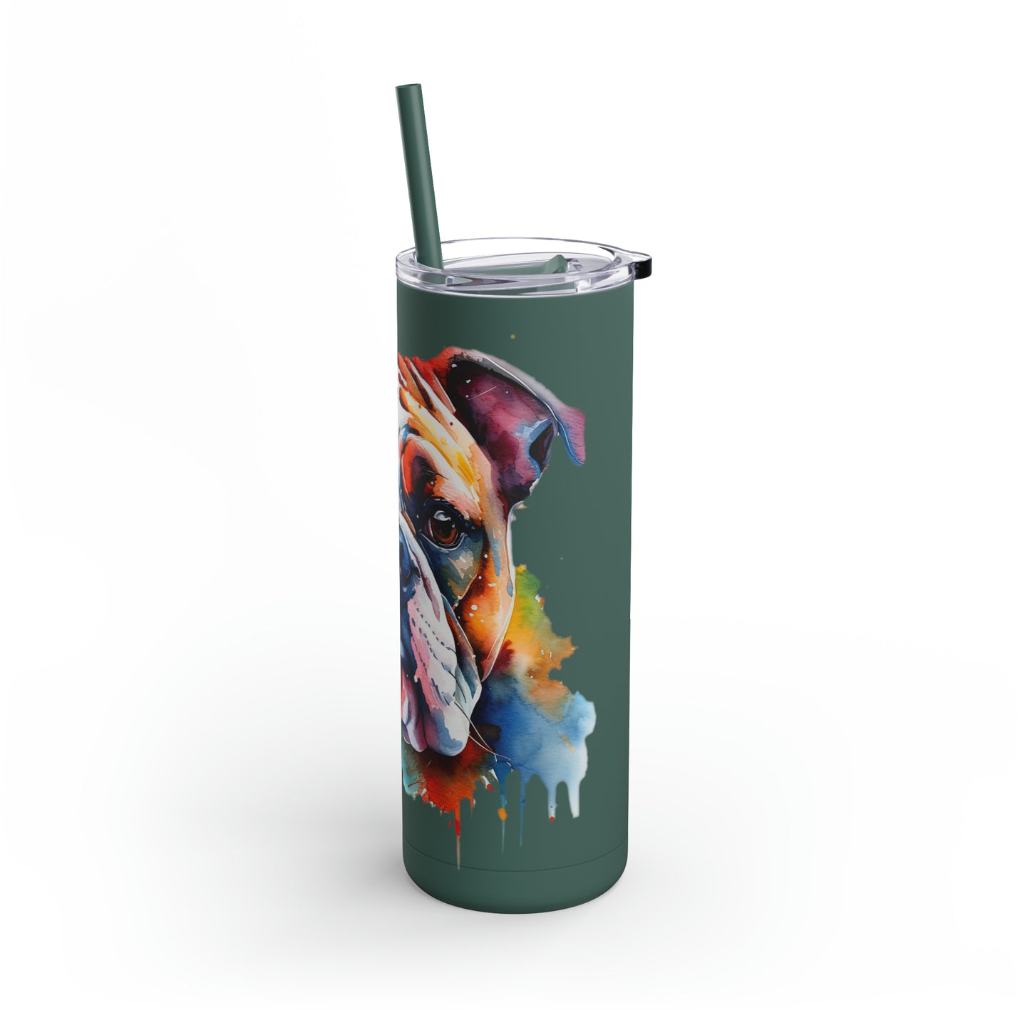 Bulldog 4 Maars Maker Skinny Matte Tumbler, 20oz