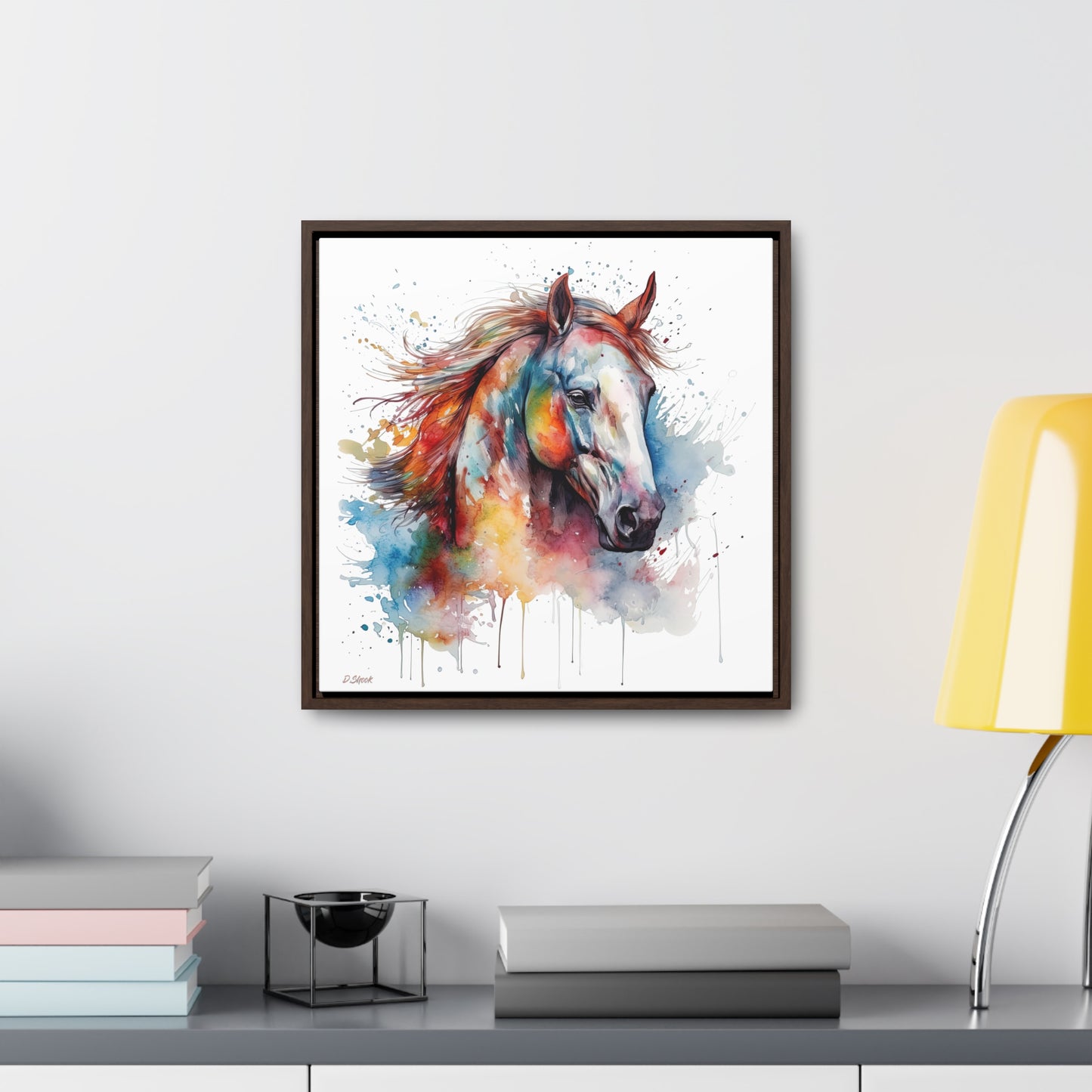 Horse Rescue 12 Gallery Canvas Wraps, Square Frame