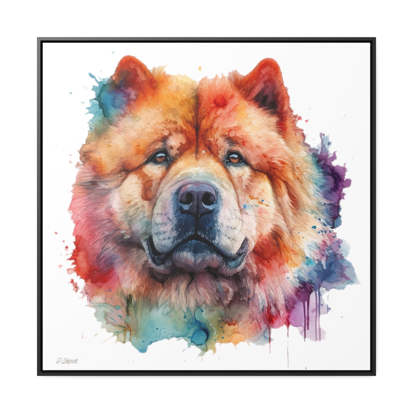 Chow Chow 2 Gallery Canvas Wraps, Square Frame