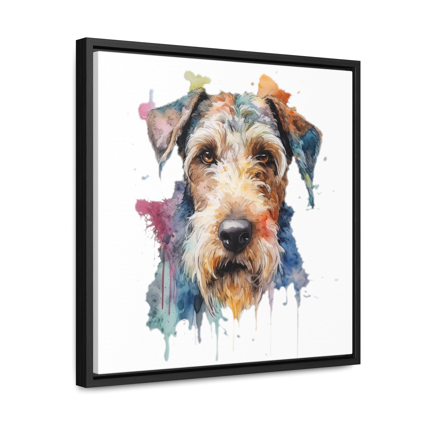 Airedale Terrier 2 Gallery Canvas Wraps, Square Frame