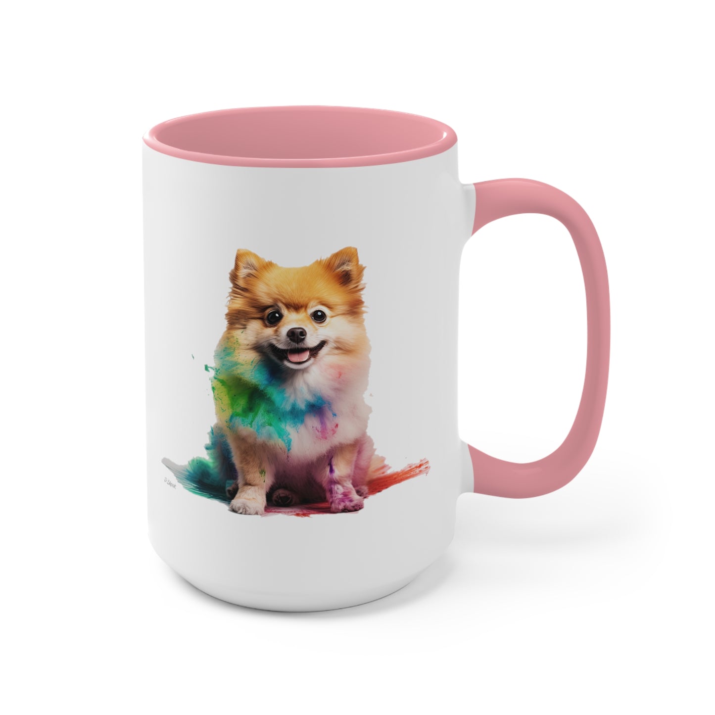 Pomeranian 1 Accent Mugs