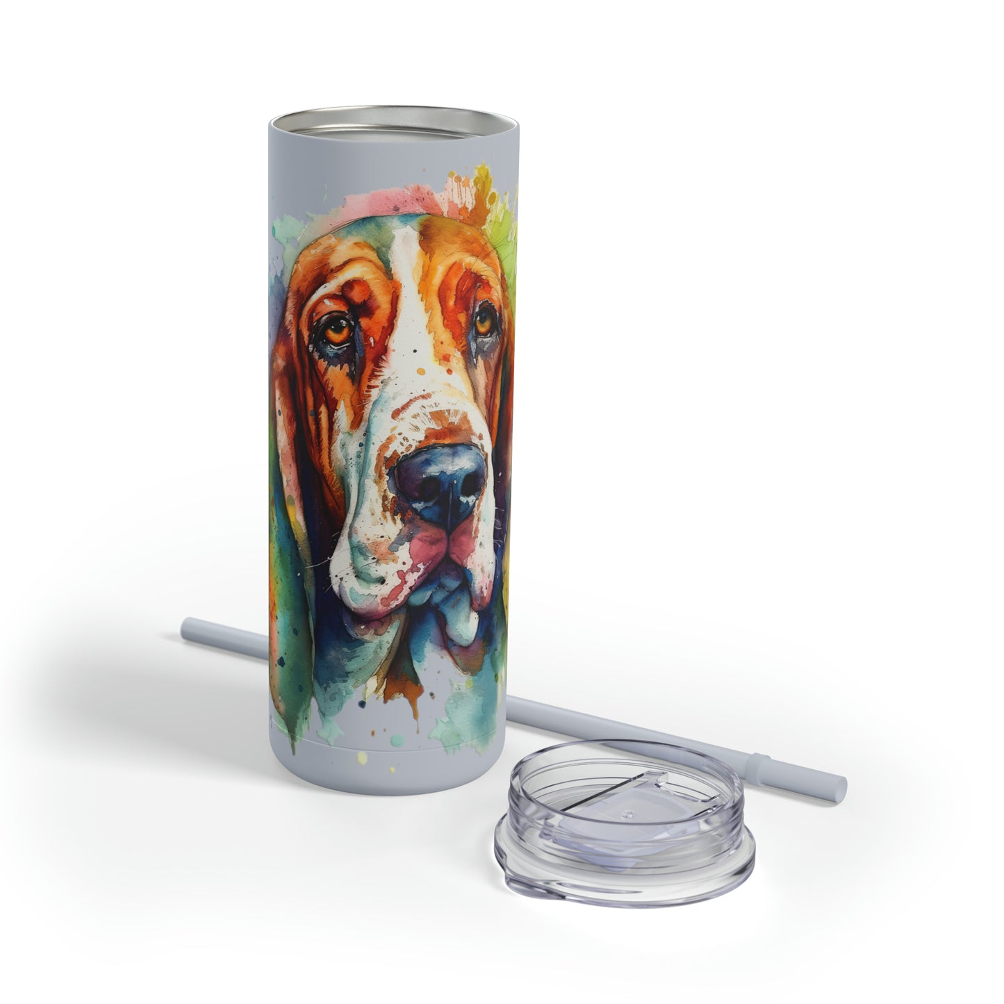 Basset Hound 1 Maars Maker Skinny Matte Tumbler, 20oz