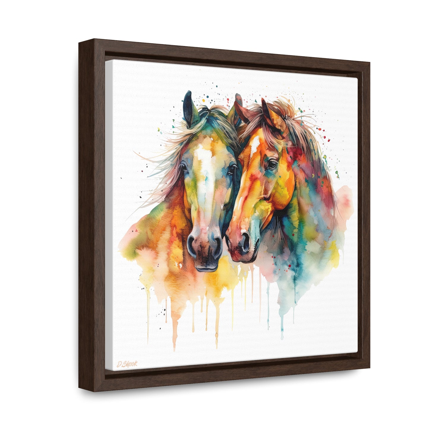 Horse Rescue 6 Gallery Canvas Wraps, Square Frame