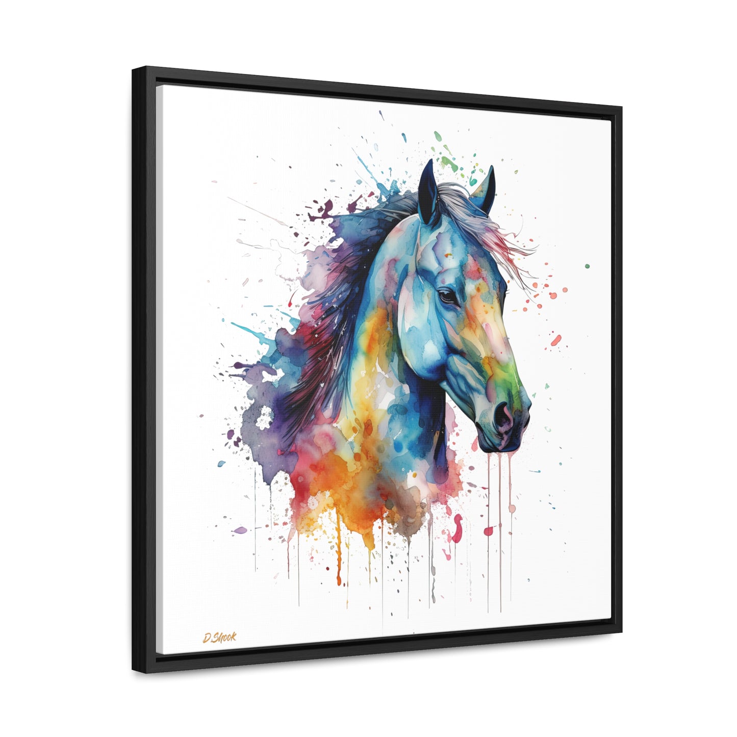 Horse Rescue 13 Gallery Canvas Wraps, Square Frame