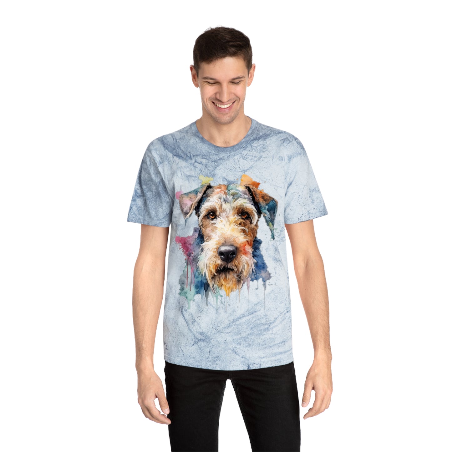 Airedale Terrier 2 Unisex Color Blast T-Shirt