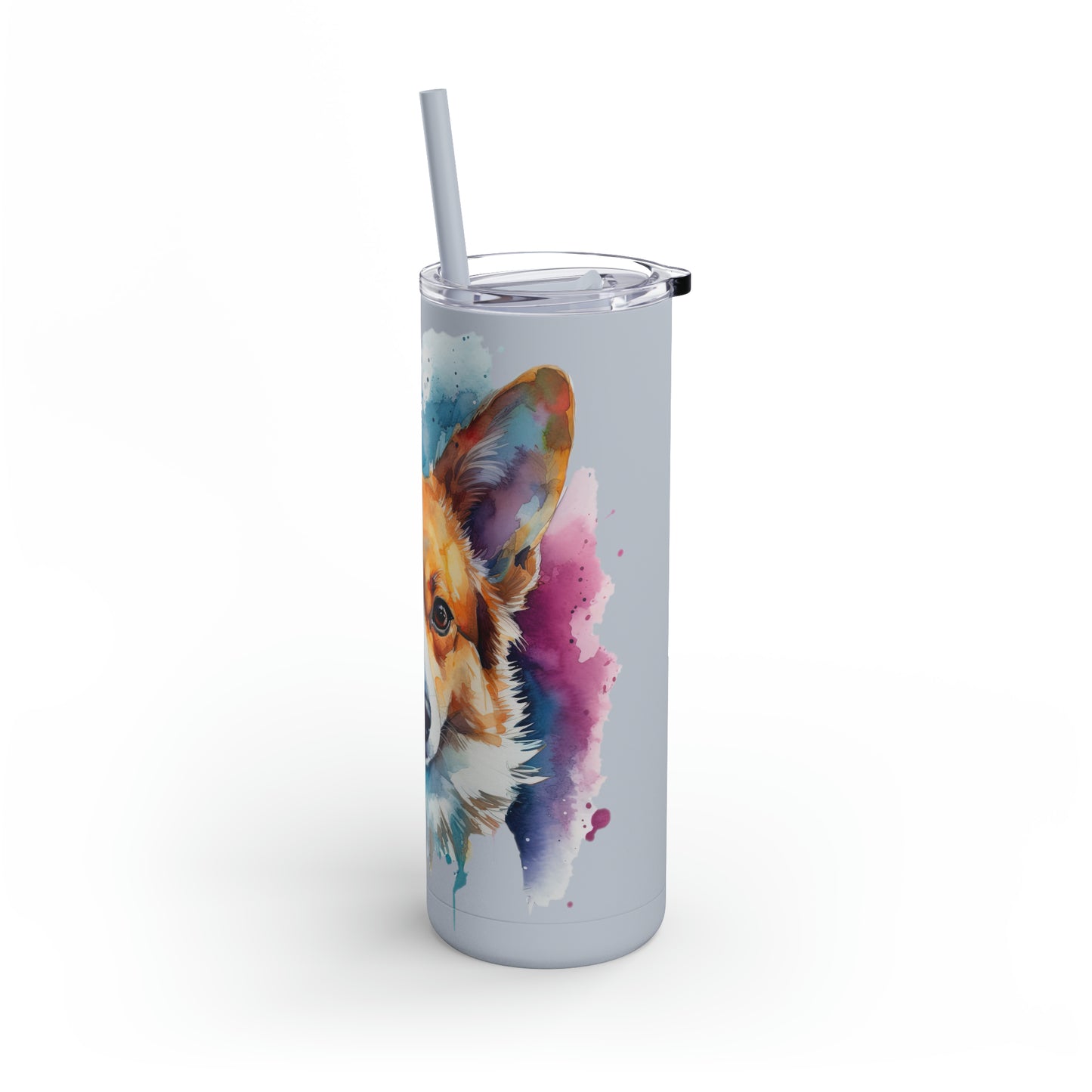 Pembroke Welsh Corgi 3 Maars Maker Skinny Matte Tumbler, 20oz