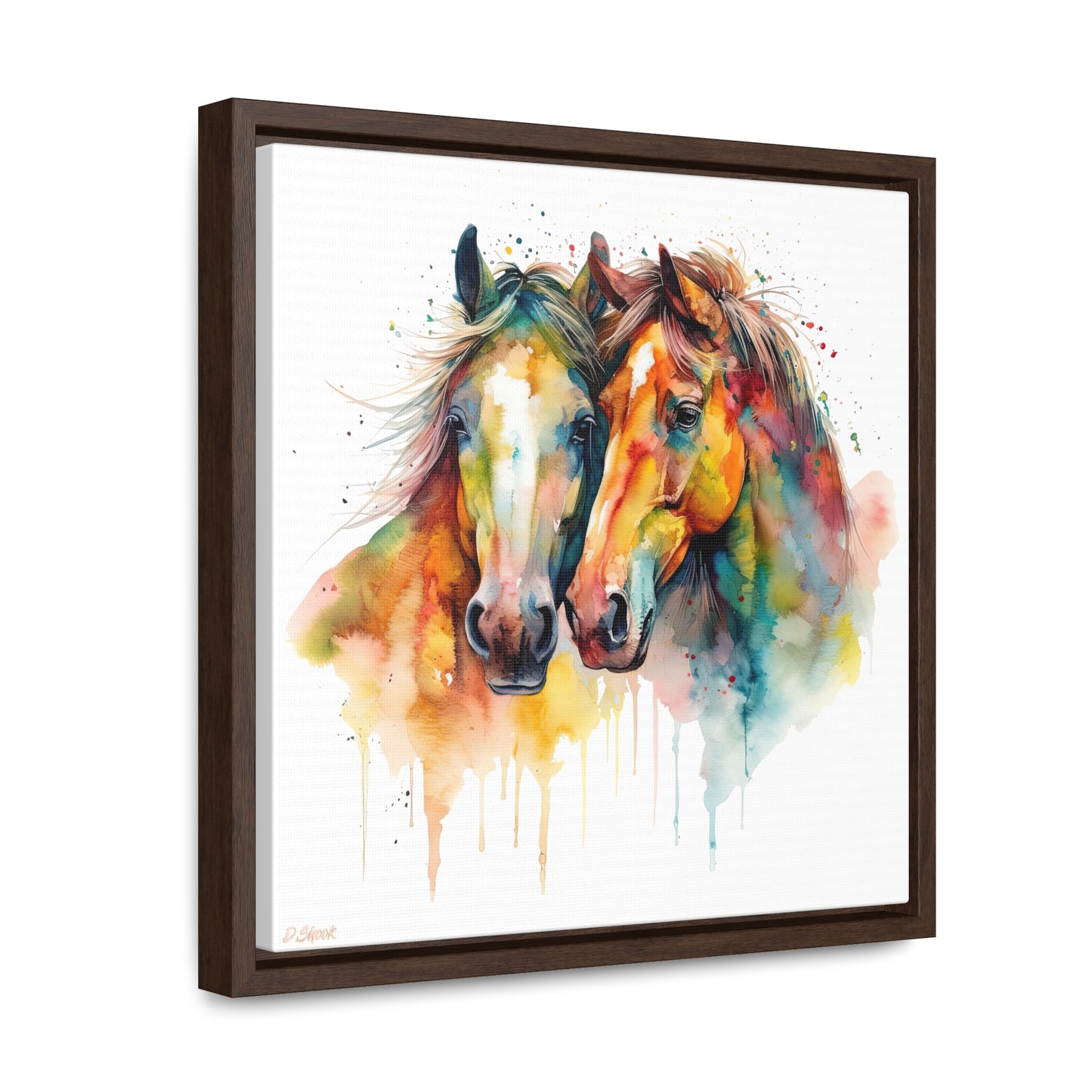 Horse Rescue 6 Gallery Canvas Wraps, Square Frame