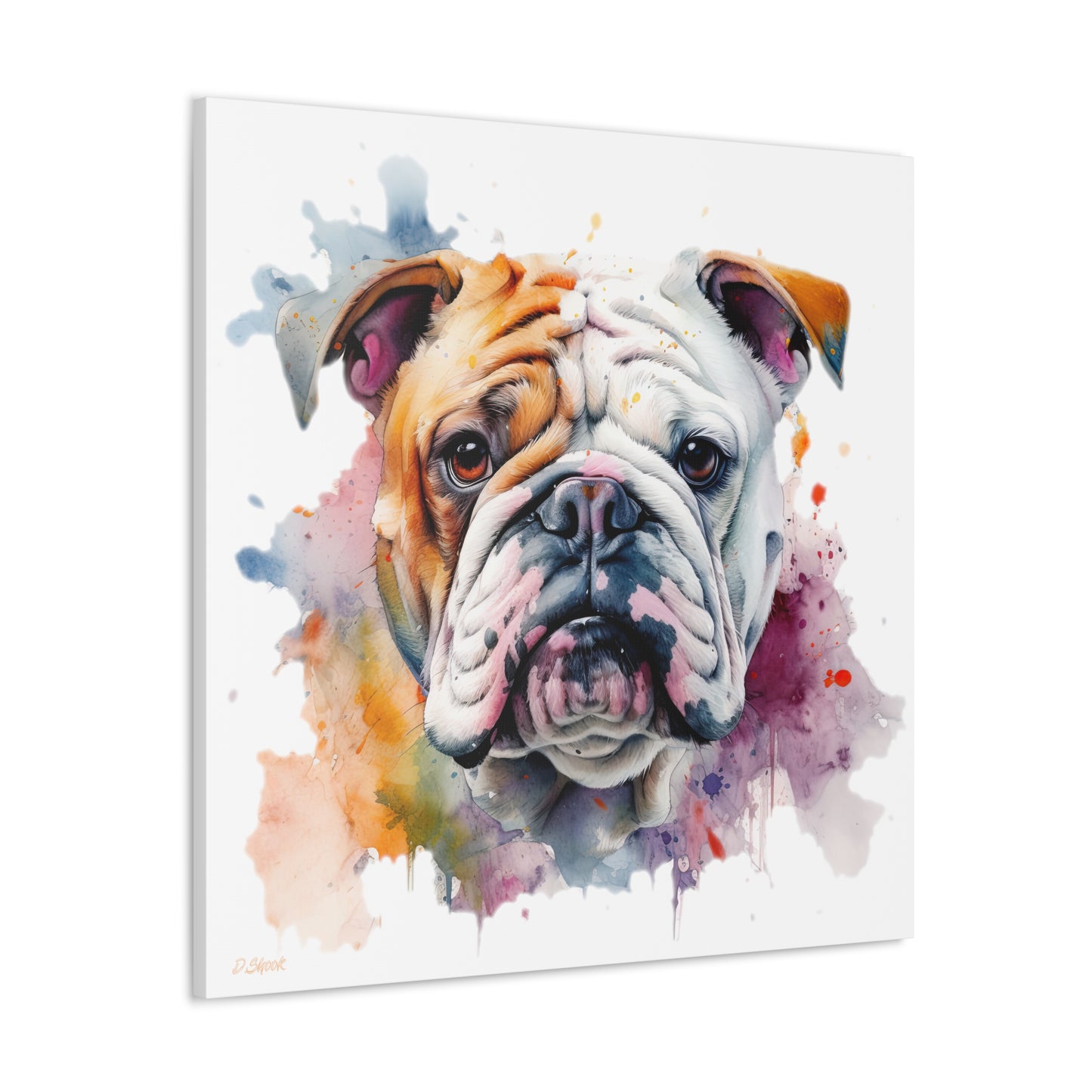 bulldog 1 Canvas Gallery Wraps