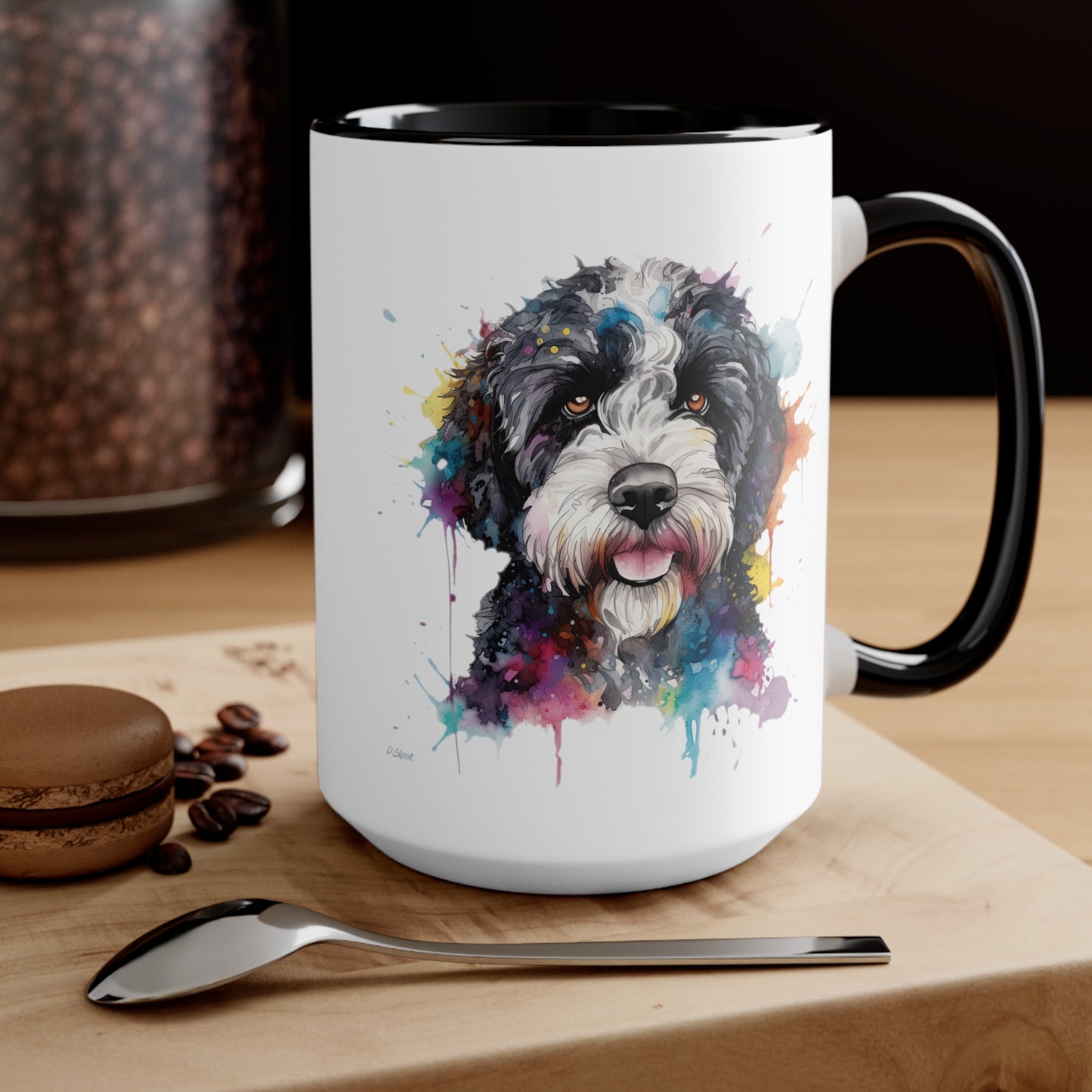 Portuguese Water Dog 1 Accent Mugs
