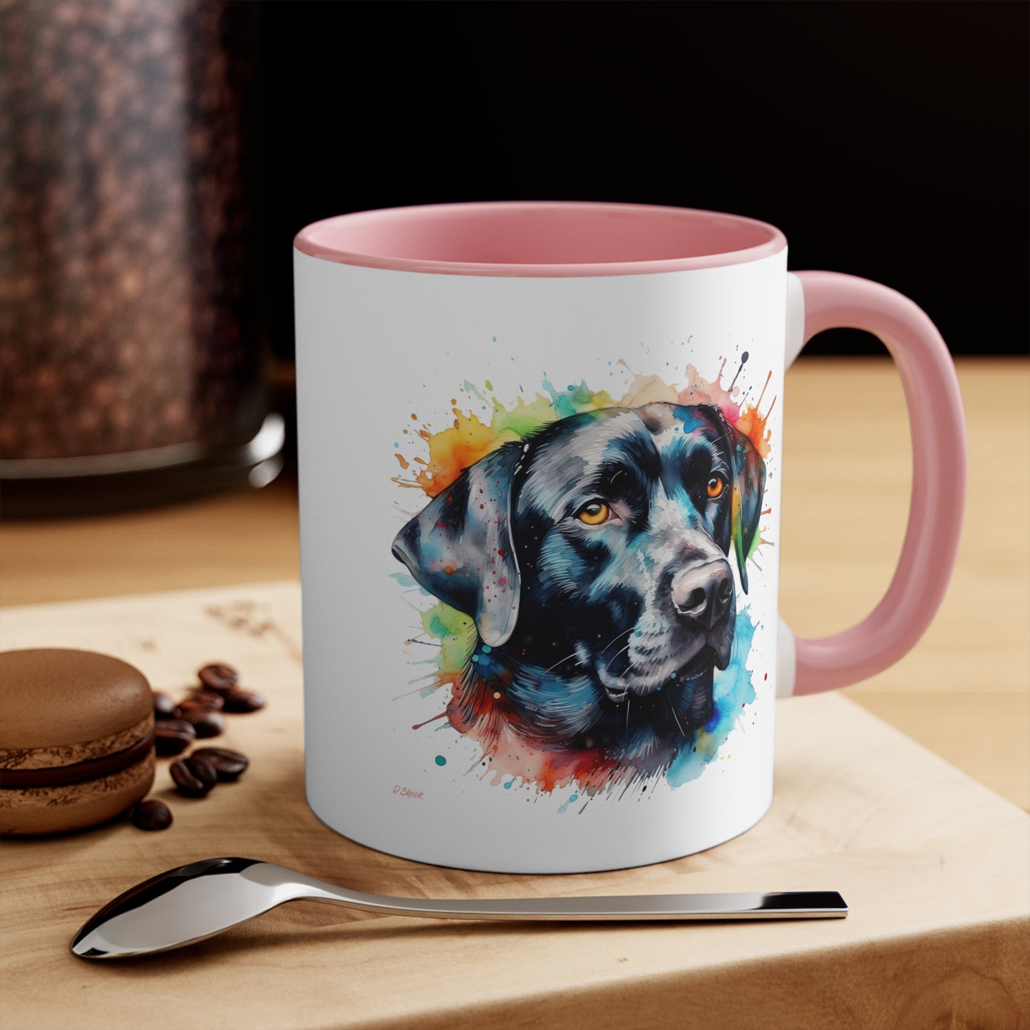 Black Lab 5 Accent Mugs
