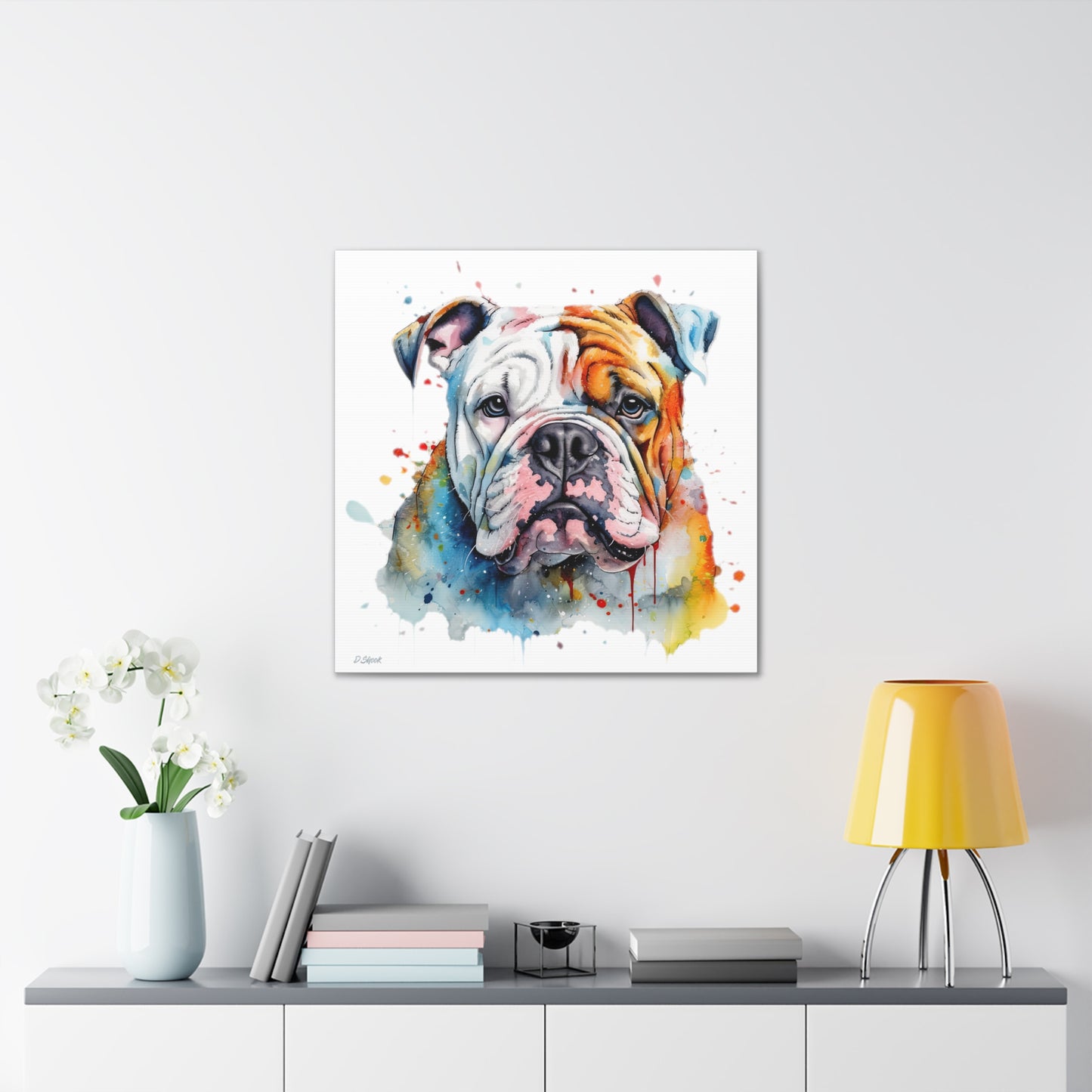 bulldog 3 Canvas Gallery Wraps