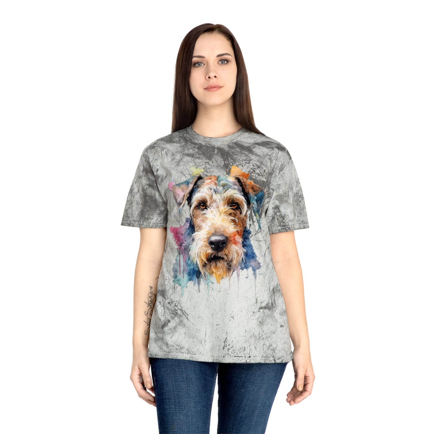 Airedale Terrier 2 Unisex Color Blast T-Shirt