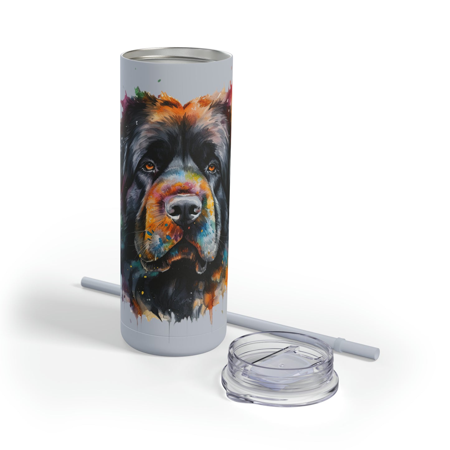 Newfoundland Dog 2 Maars Maker Skinny Matte Tumbler, 20oz