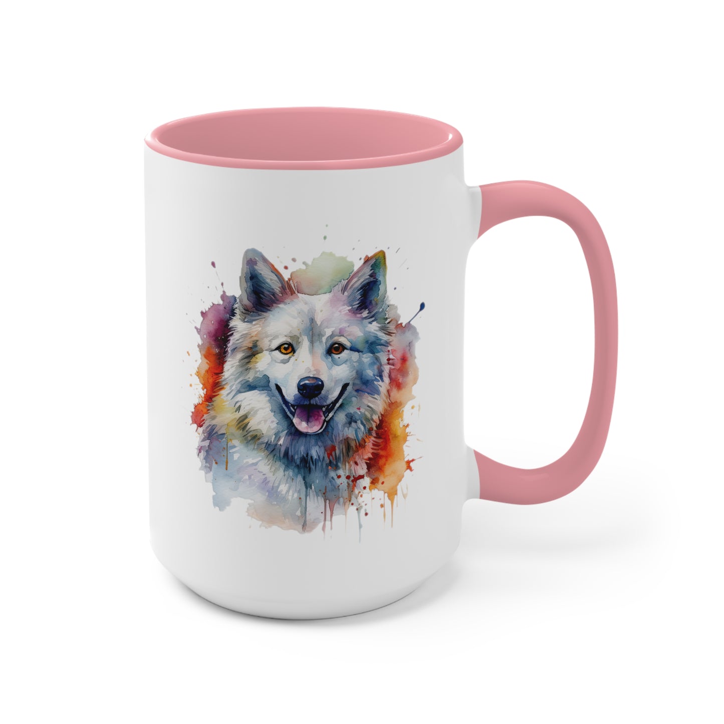 American Eskimo Dog 3 Accent Mugs