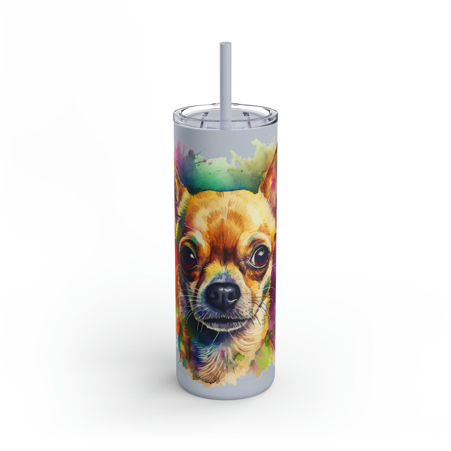 Chihuahua 7 Maars Maker Skinny Matte Tumbler, 20oz