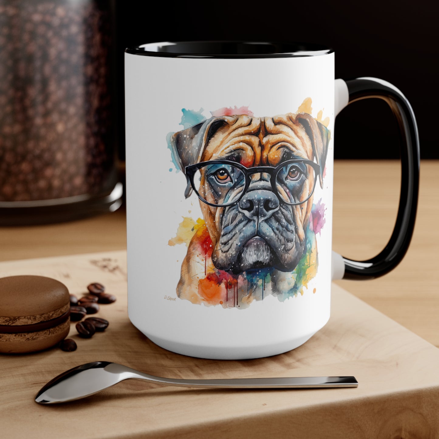 Bullmastiff 6 Accent Mugs