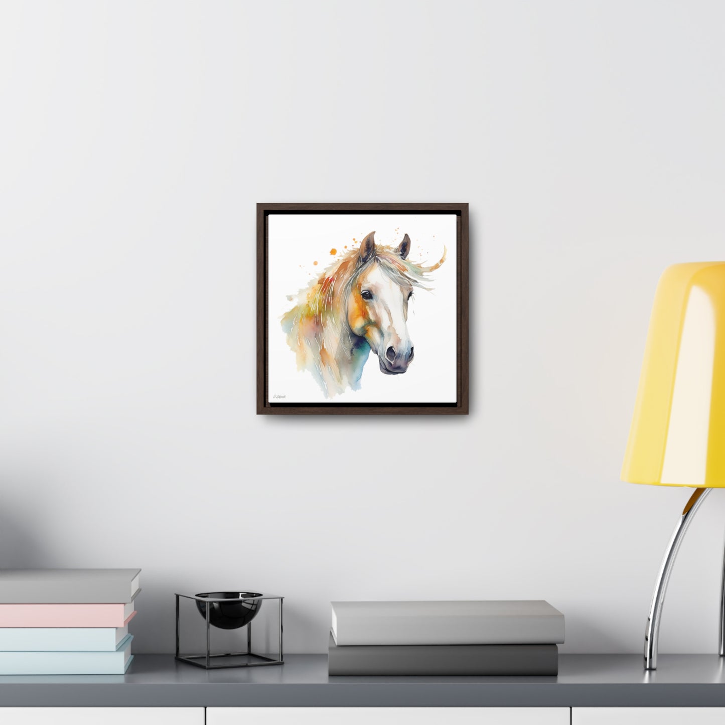 Horse Rescue 21 Gallery Canvas Wraps, Square Frame