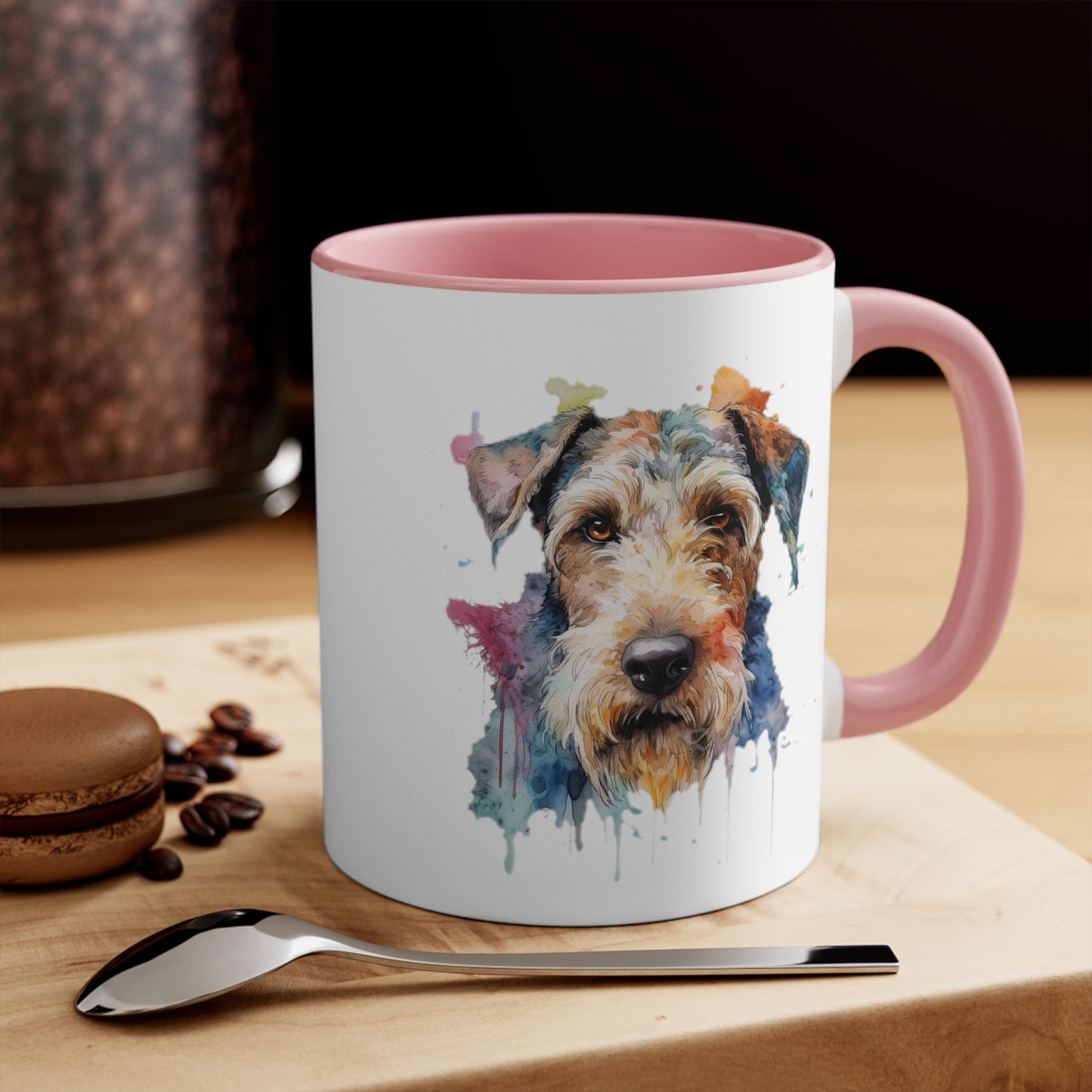 Airedale Terrier 2 Accent Mugs