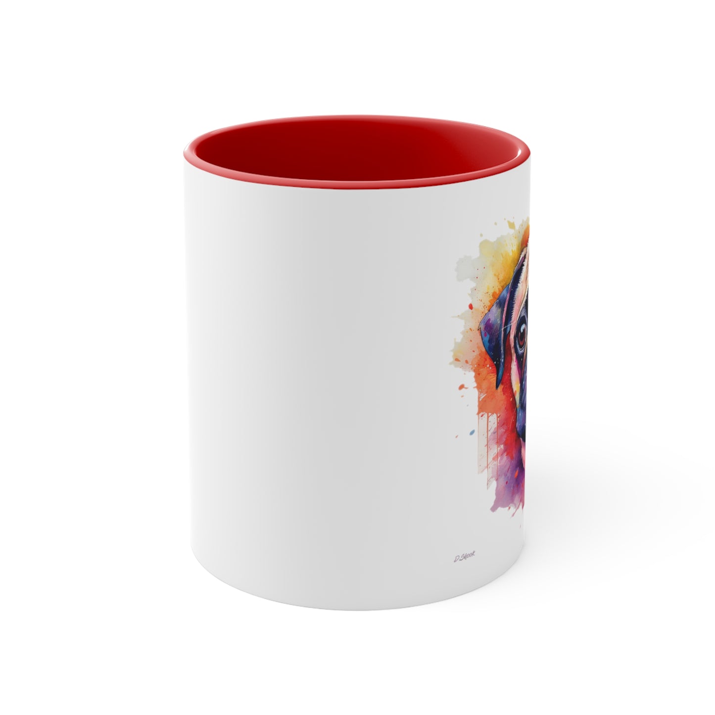 Pug 1 Accent Mugs