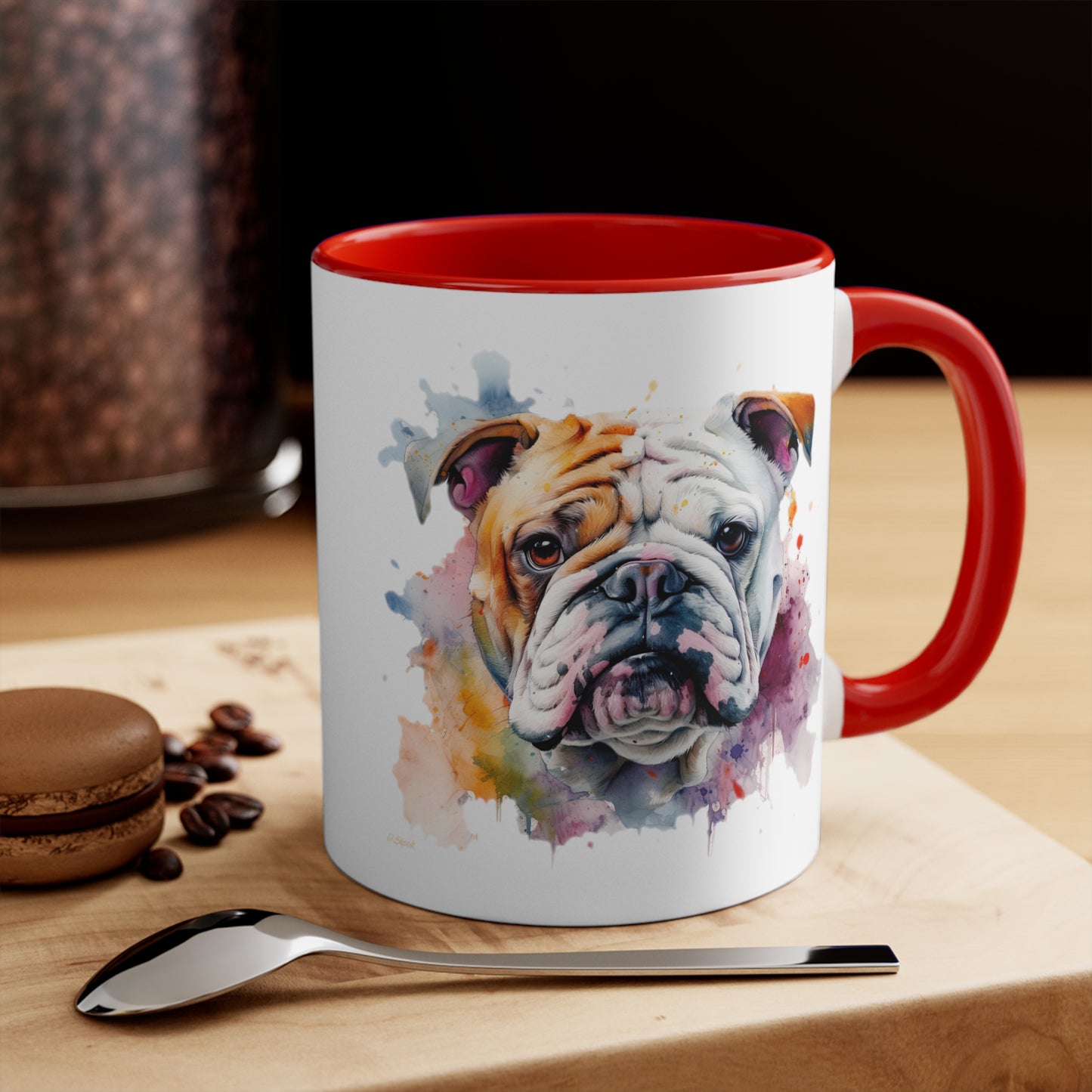Bulldog 1 Accent Mugs