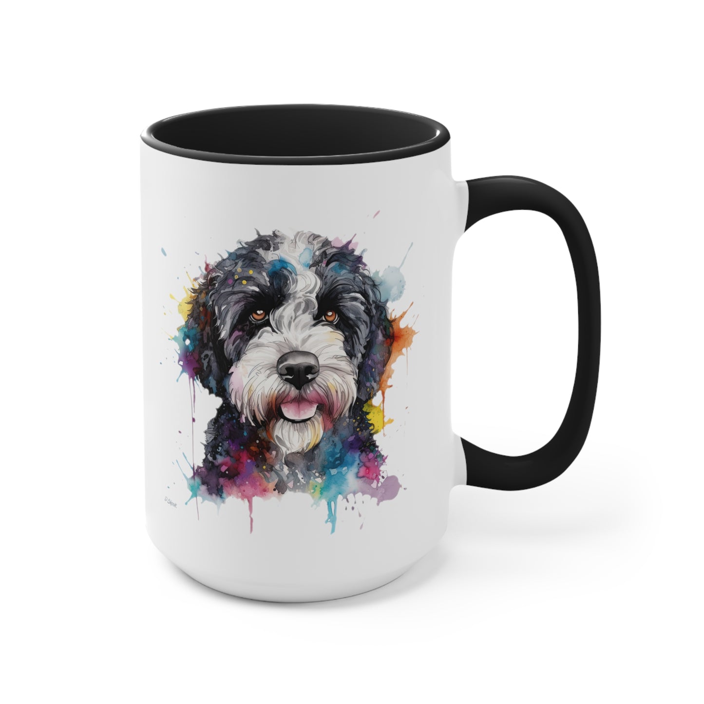 Portuguese Water Dog 1 Accent Mugs