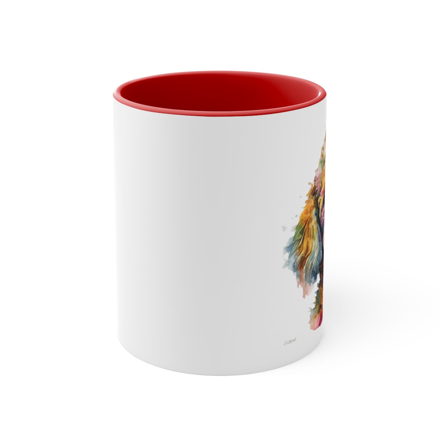 Poodle 2 Accent Mugs