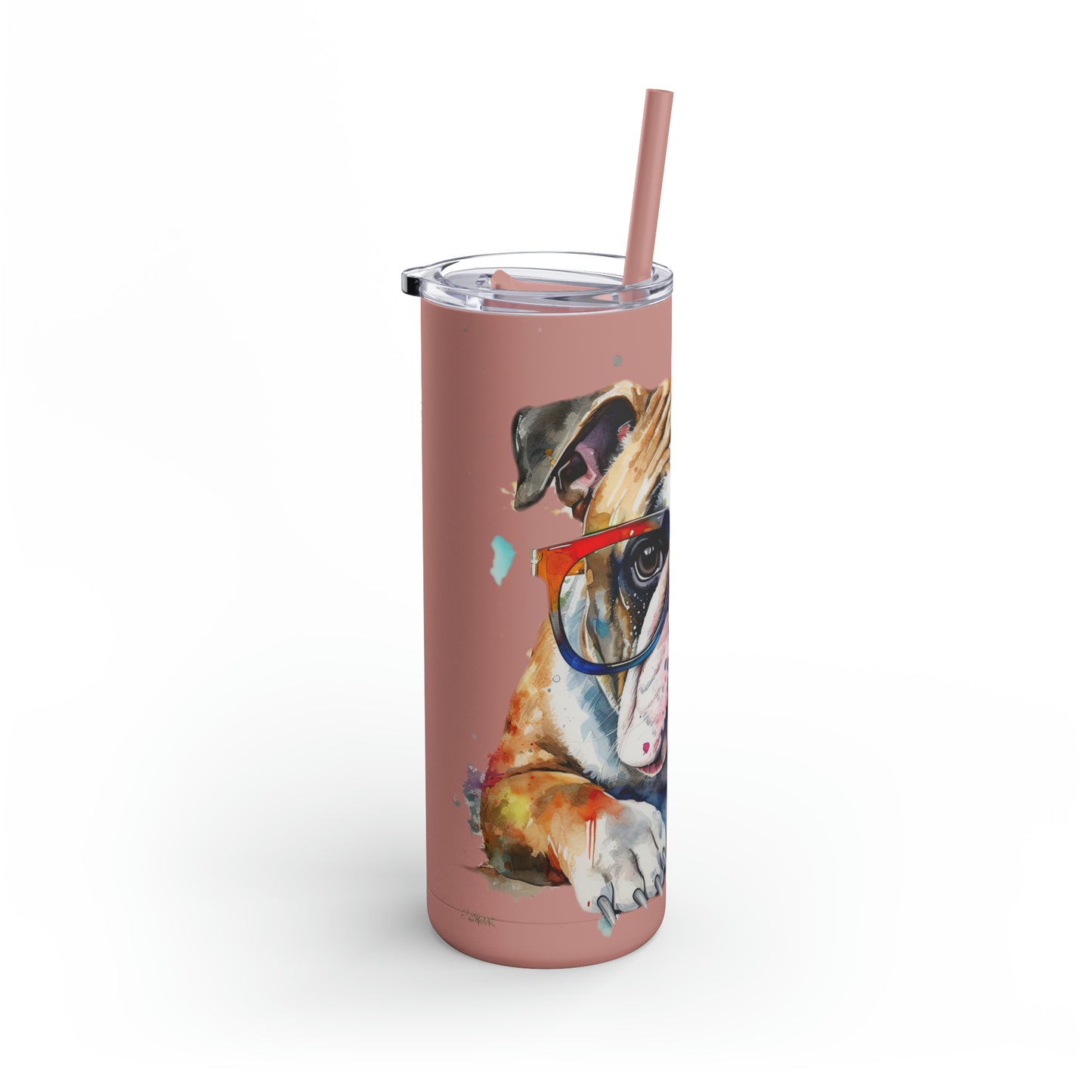 Bulldog 5 Maars Maker Skinny Matte Tumbler, 20oz