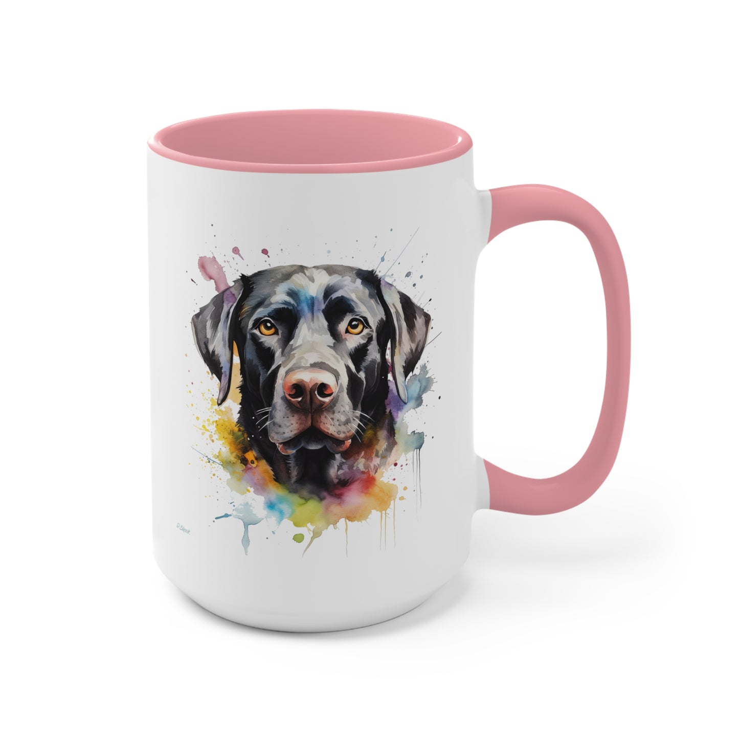 Black Lab 6 Accent Mugs