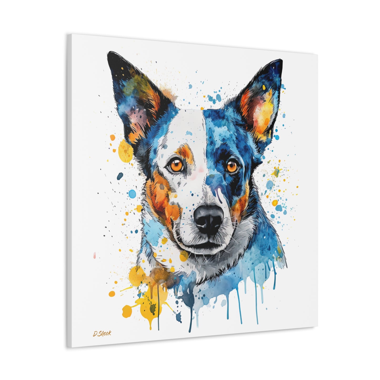 Blue Heeler 2 Canvas Gallery Wraps