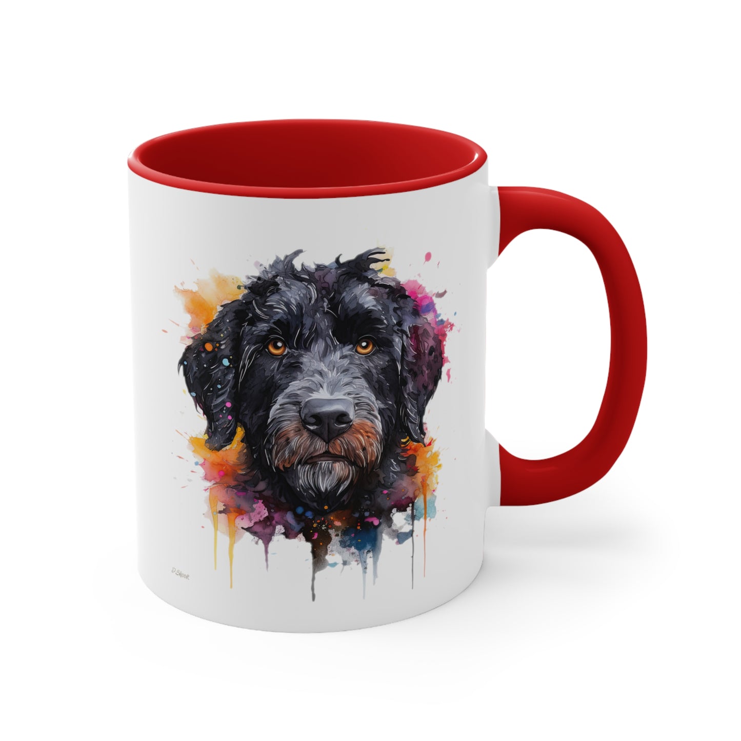 Portuguese Water Dog 5 Accent Mugs