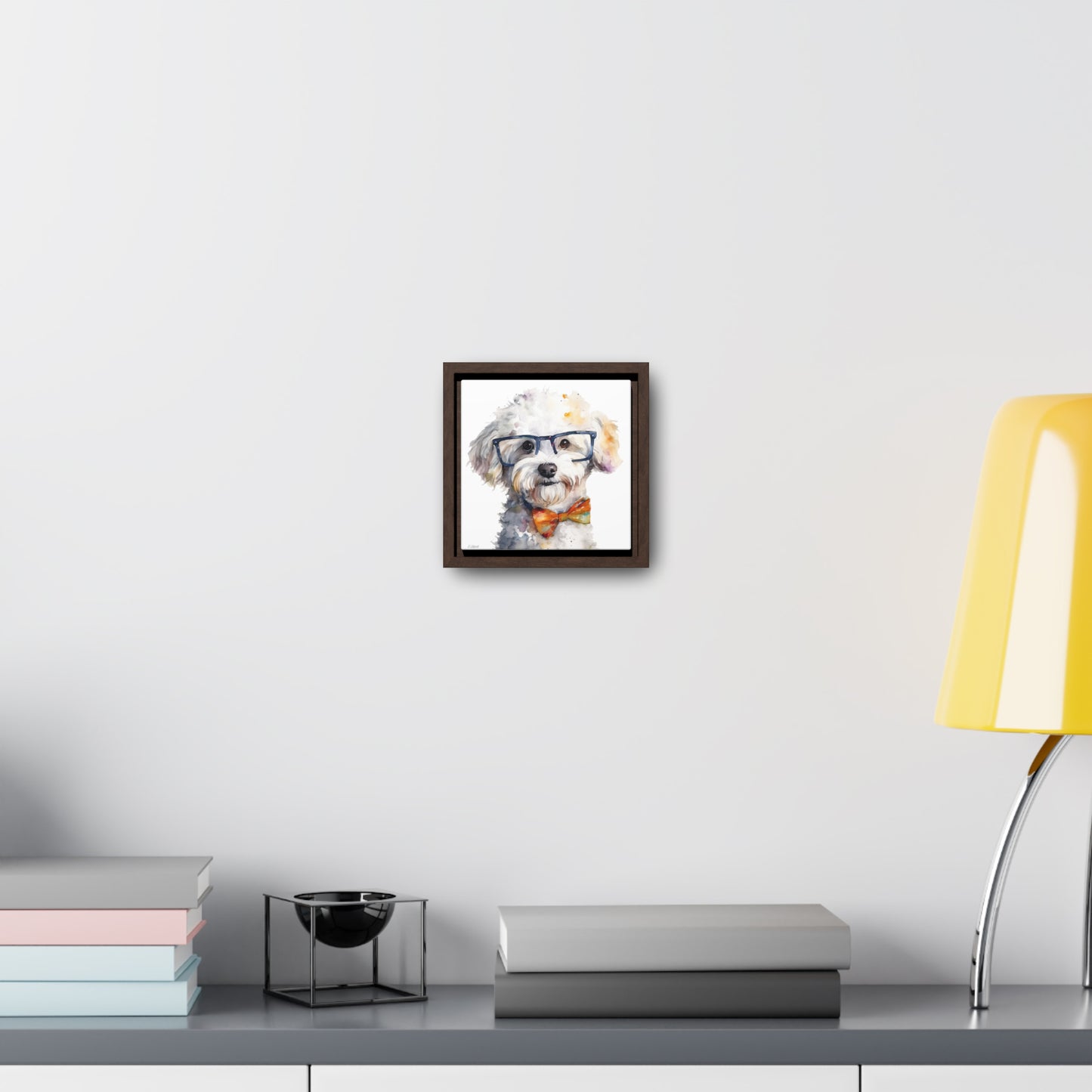 Bichon Frise 4 Gallery Canvas Wraps, Square Frame