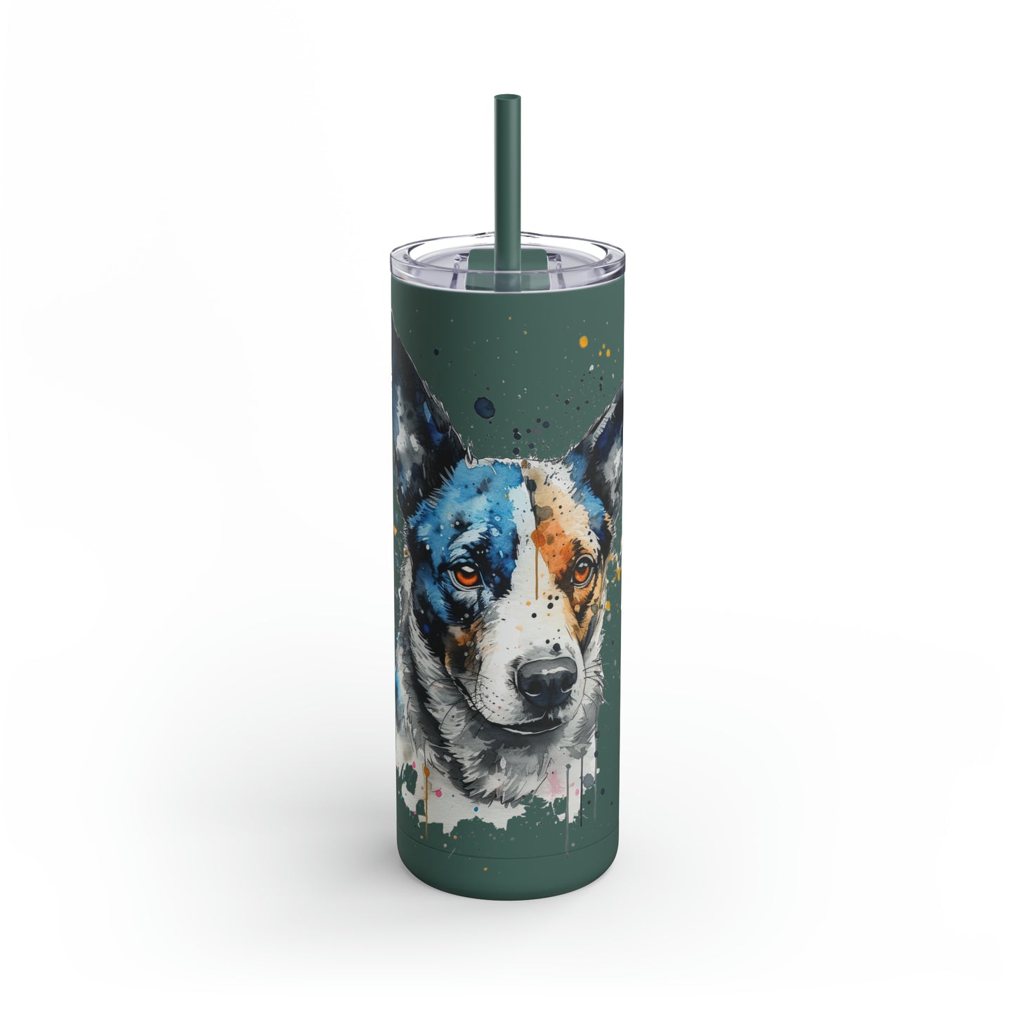 Blue Heeler 1 Maars Maker Skinny Matte Tumbler, 20oz
