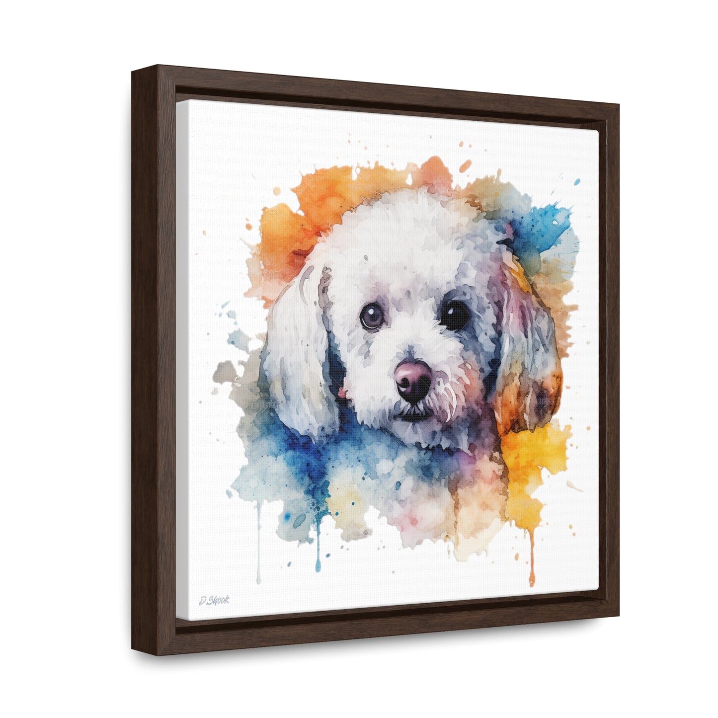 Bichon Frise 3 Gallery Canvas Wraps, Square Frame