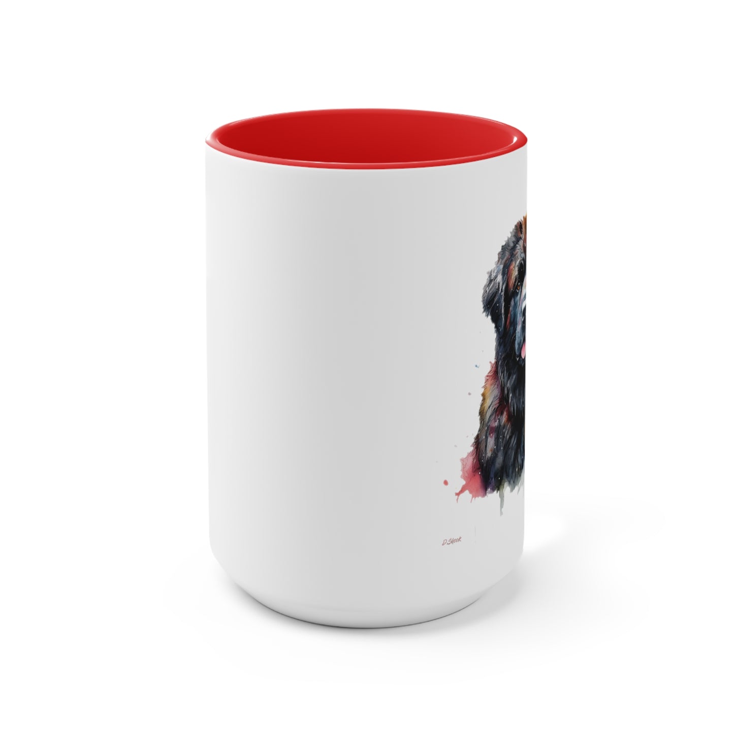 Newfoundland Dog 1 Accent Mugs