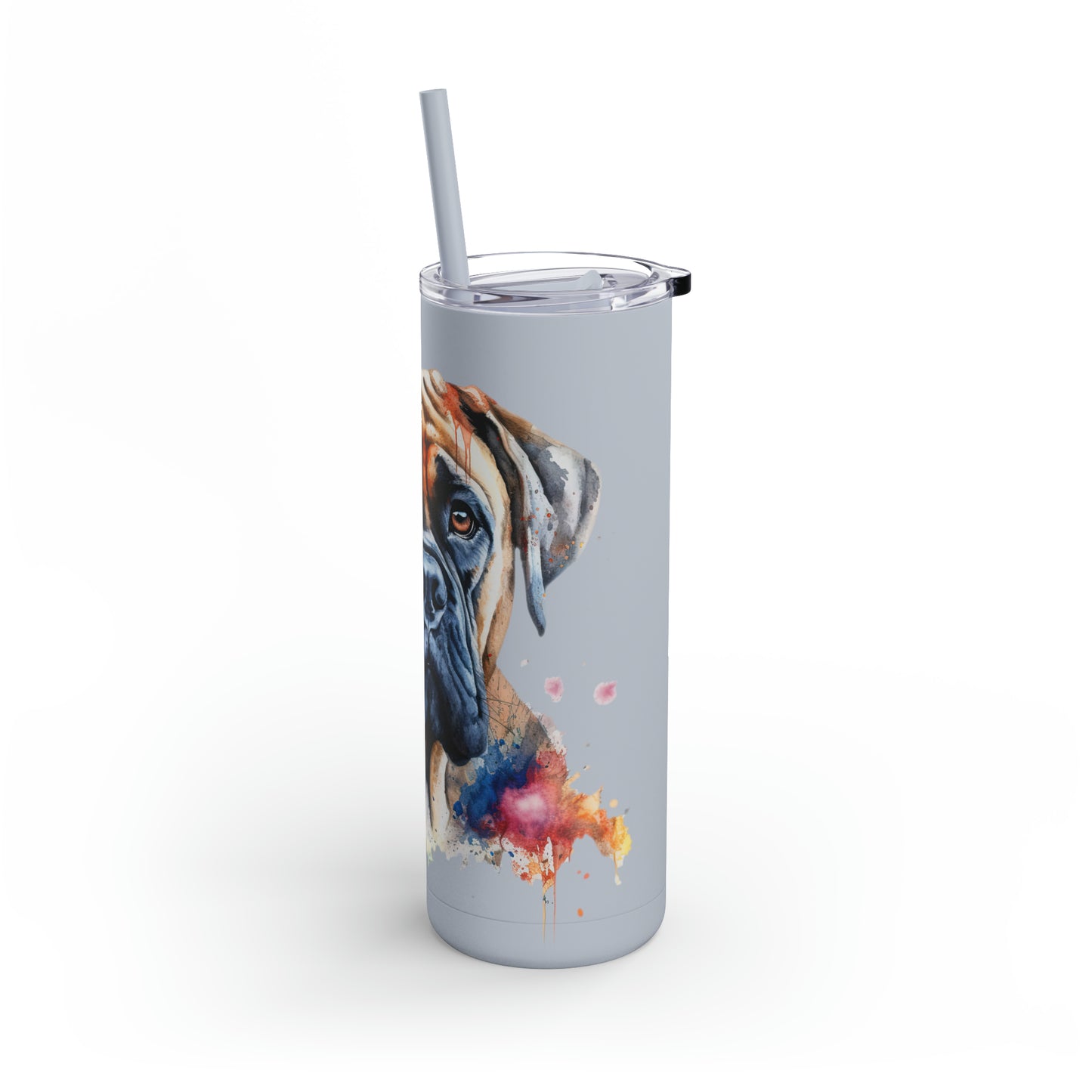 Bullmastiff 2 Maars Maker Skinny Matte Tumbler, 20oz