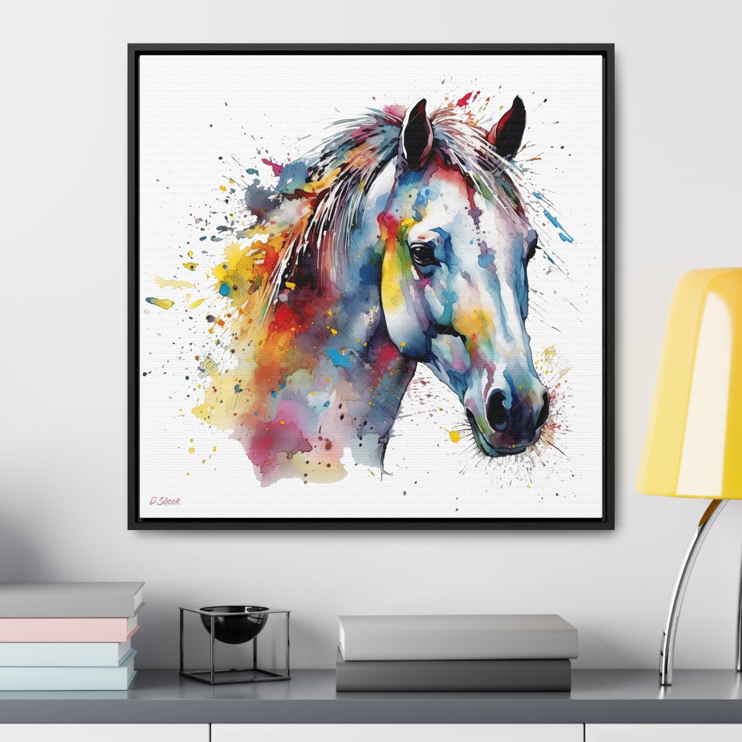 Horse Rescue 14 Gallery Canvas Wraps, Square Frame