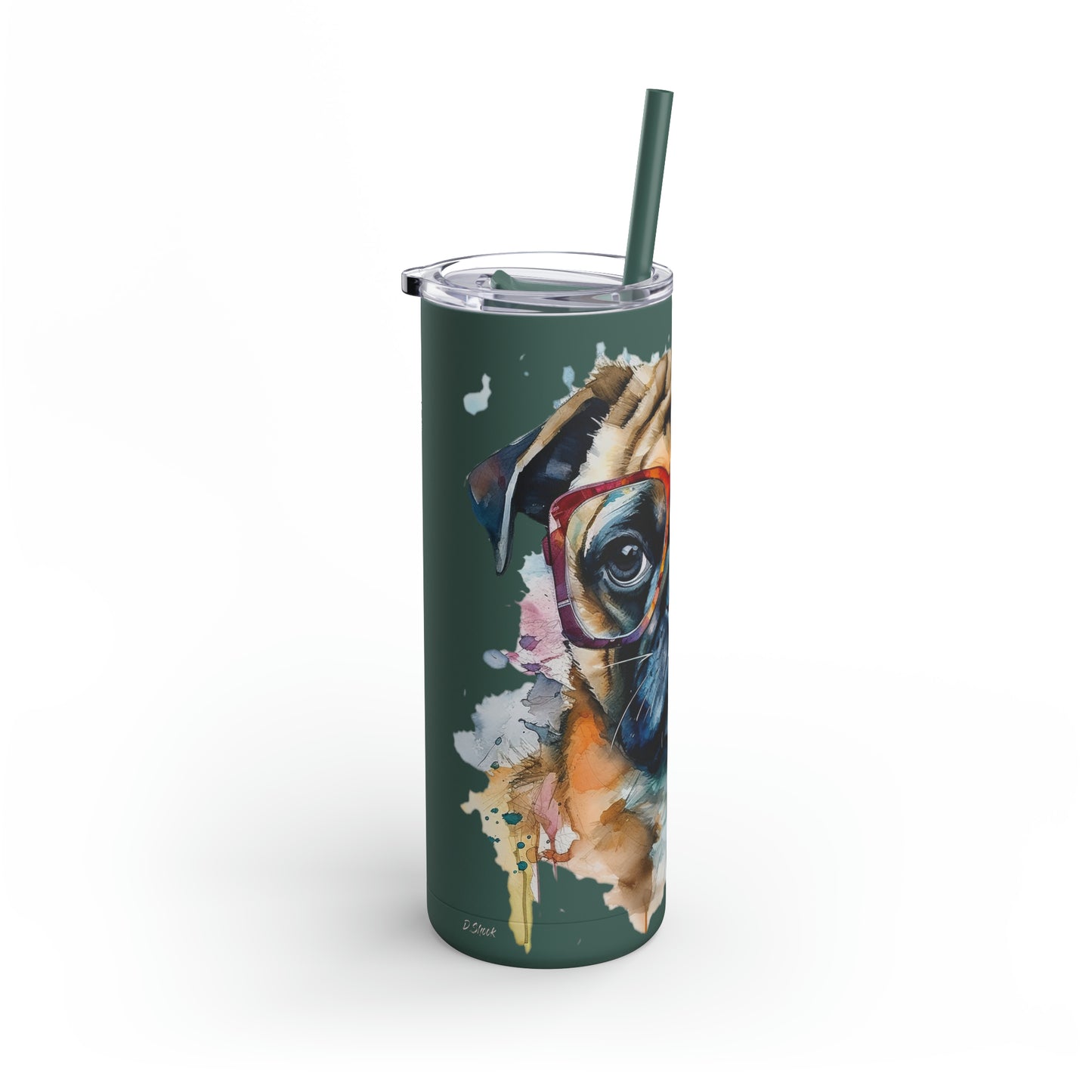 Pug 6 Maars Maker Skinny Matte Tumbler, 20oz