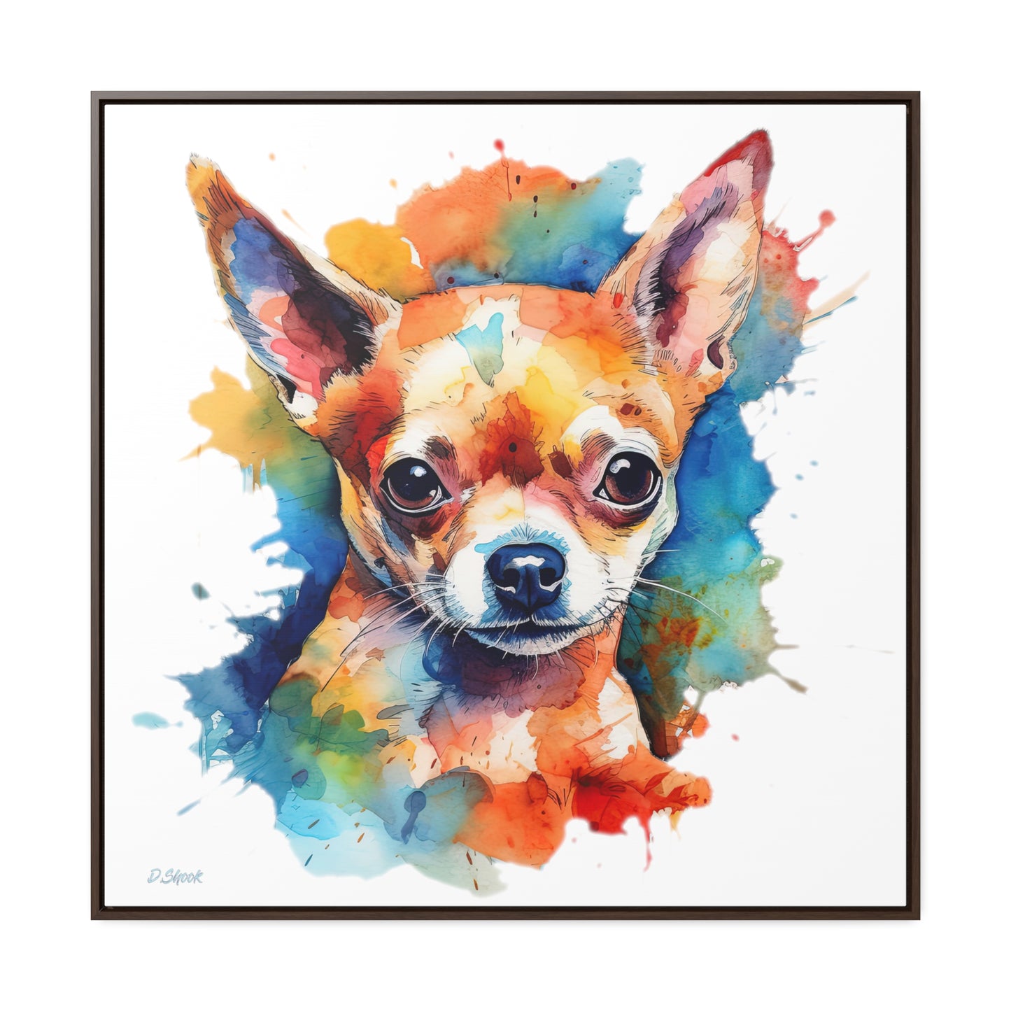 Chihuahua 6 Gallery Canvas Wraps, Square Frame