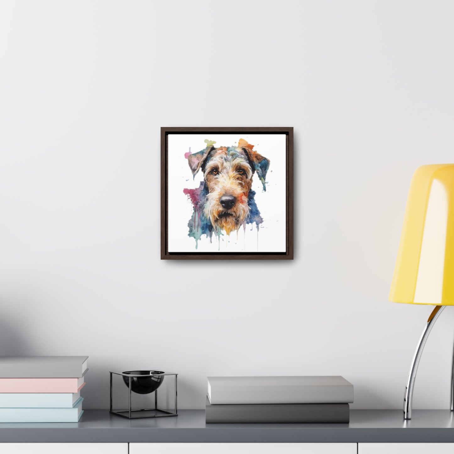 Airedale Terrier 2 Gallery Canvas Wraps, Square Frame