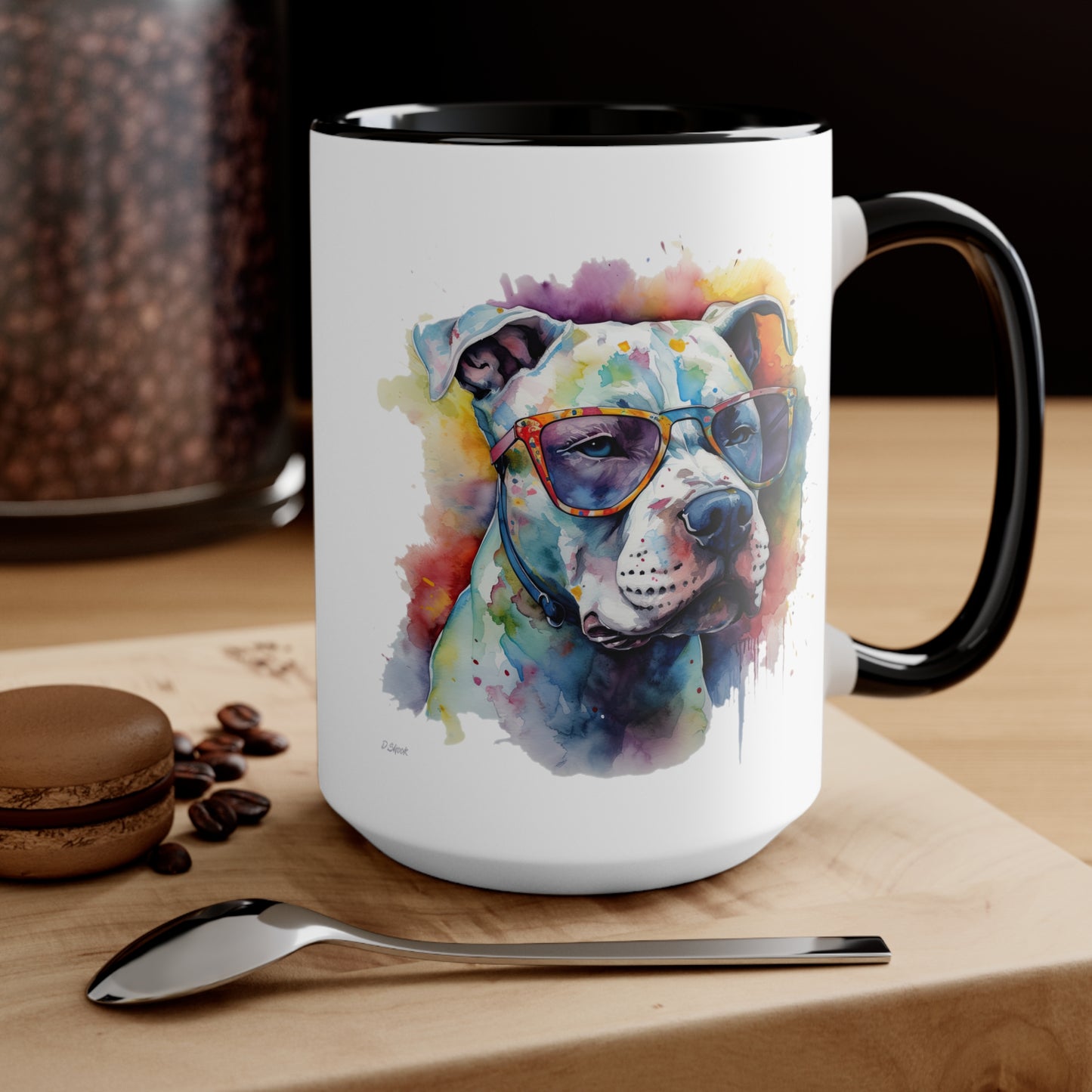 Pitbull 5 Accent Mugs
