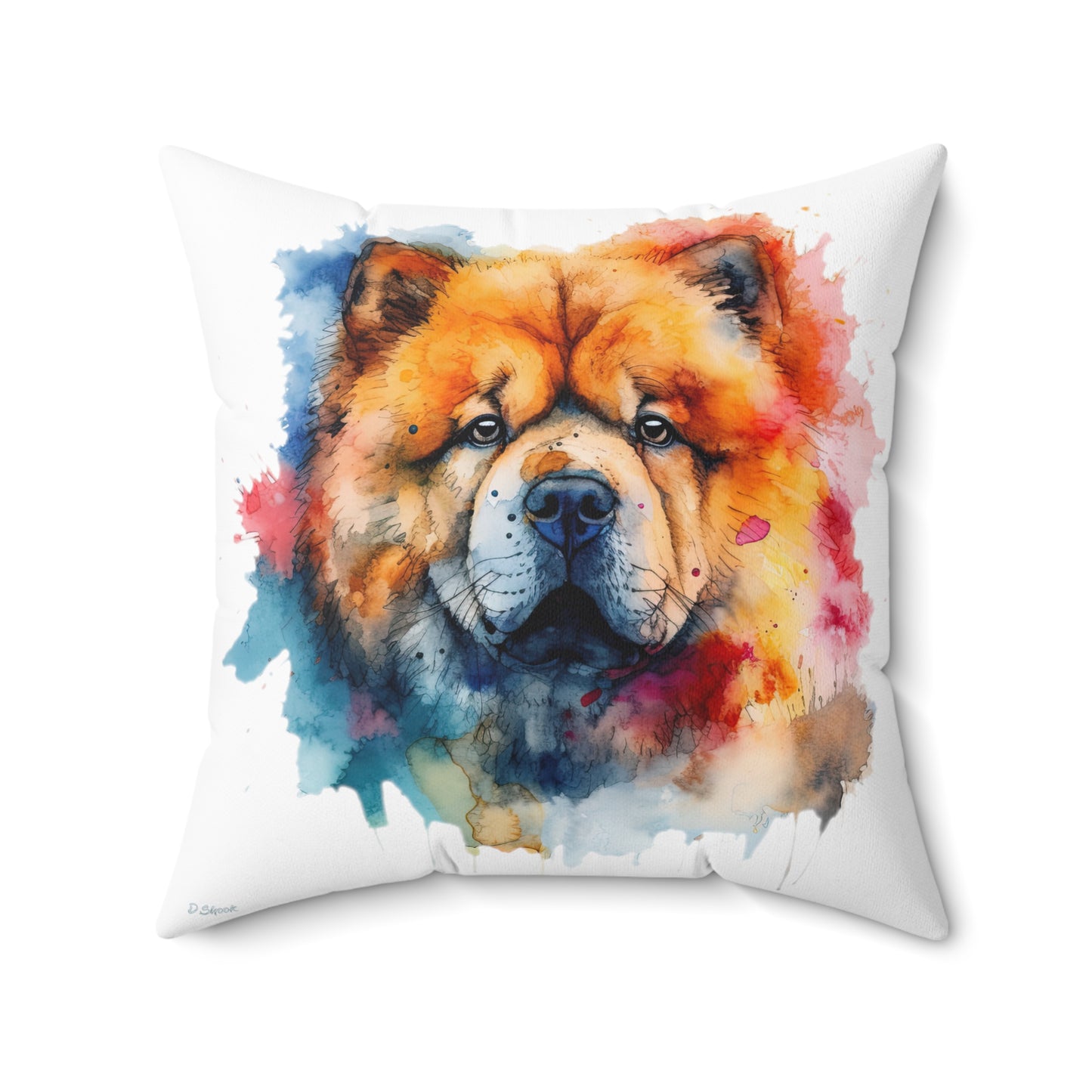 Chow Chow 1 Spun Polyester Square Pillow