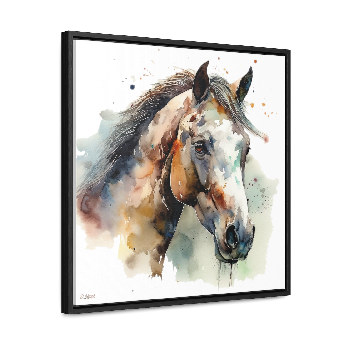 Horse Rescue 22 Gallery Canvas Wraps, Square Frame
