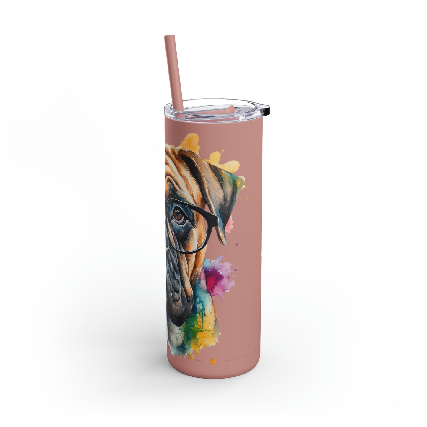 Bullmastiff 6 Maars Maker Skinny Matte Tumbler, 20oz