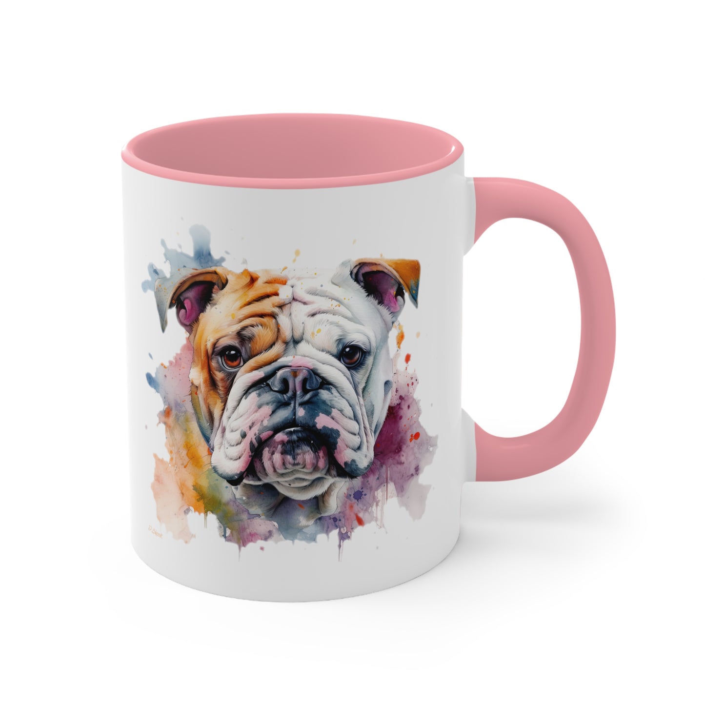 Bulldog 1 Accent Mugs