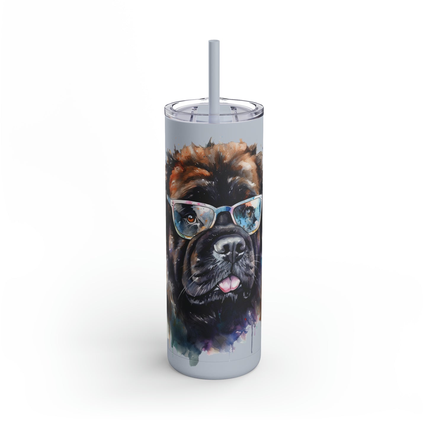 Newfoundland Dog 5 Maars Maker Skinny Matte Tumbler, 20oz
